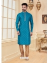 Blue Exclusive Readymade Designer Kurta Pajama