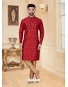 Tomato Red Exclusive Readymade Designer Kurta Pajama