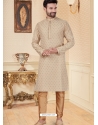 Light Biege Exclusive Readymade Designer Kurta Pajama