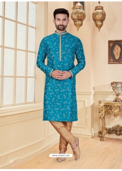 Blue Exclusive Readymade Designer Kurta Pajama