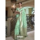 Sea Green Designer Classic Wear Pure Modal Handloom Weaving Sari