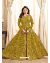 Marigold Latest Designer Mulberry Silk Indo Western Suit