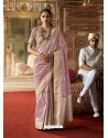 Mauve Designer Classic Wear Crow Chat Silk Sari
