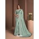 Grayish Green Designer Party Wear Sari