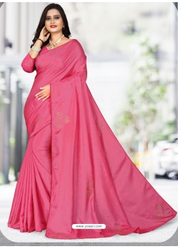 Rani Designer Party Wear Dola Silk Sari
