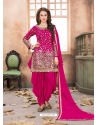Rani Latest Designer Tafeta Silk Punjabi Patiala Suit
