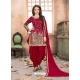 Crimson Latest Designer Tafeta Silk Punjabi Patiala Suit