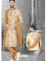 Light Beige Exclusive Readymade Designer Wedding Sherwani