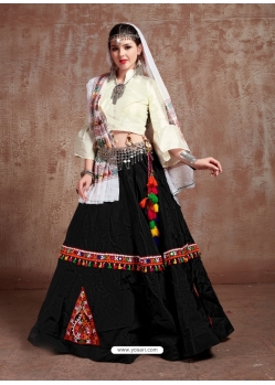 Black Designer Festive Wear Navratri Special Lehenga Choli