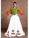 White Designer Festive Wear Navratri Special Lehenga Choli