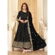 Black Latest Designer Pure Georgette Anarkali Suit