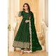 Dark Green Latest Designer Pure Georgette Anarkali Suit