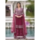 Rose Red Latest Designer Pure Georgette Palazzo Salwar Suit
