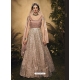 Light Beige Latest Designer Wedding Wear Anarkali Suit