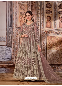 Old Rose Latest Designer Wedding Wear Anarkali Suit