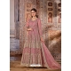 Dusty Pink Latest Designer Wedding Wear Anarkali Suit