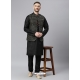 Black Exclusive Readymade Designer Kurta With Jacket