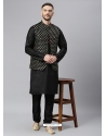 Black Exclusive Readymade Designer Kurta With Jacket