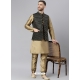 Gold Exclusive Readymade Designer Kurta With Jacket