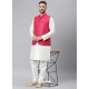 White Exclusive Readymade Designer Kurta With Jacket