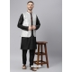 Black Exclusive Readymade Designer Kurta With Jacket