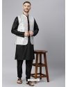 Black Exclusive Readymade Designer Kurta With Jacket