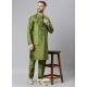 Forest Green Exclusive Readymade Designer Kurta With Jacket