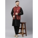 Black Exclusive Readymade Designer Kurta With Jacket