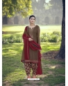 Taupe Designer Party Wear Punjabi Patiala Suit