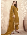 Marigold Designer Party Wear Palazzo Salwar Suit