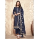 Dark Blue Designer Party Wear Palazzo Salwar Suit