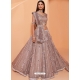 Light Brown Designer Wedding Wear Net Lehenga Choli