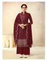 Maroon Designer Party Wear Palazzo Salwar Suit