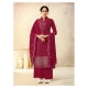 Rose Red Designer Party Wear Palazzo Salwar Suit