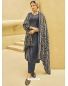 Grey Designer Festive Wear Exotic Velvet Salwar Suit