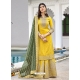 Yellow Readymade Designer Wedding Wear Georgette Salwar Suit