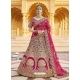 Rani Heavy Designer Bridal Wedding Wear Velvet Lehenga Choli