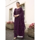 Purple Latest Designer Real Georgette Salwar Suit