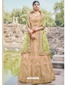 Light Orange Heavy Designer Wedding Wear Lehenga Choli