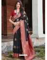 Black Designer Party Wear Silk Sari