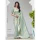 Sea Green Designer Party Wear Silk Sari