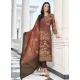 Wine Digital Printed Designer Pure Viscose Muslin Salwar Suit