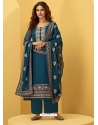 Teal Blue Heavy Designer Bridal Alizeh Georgette Salwar Suit