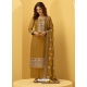 Marigold Heavy Designer Bridal Alizeh Georgette Salwar Suit
