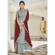 Silver Heavy Designer Wedding Faux Georgette Salwar Suit