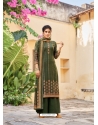 Mehendi Latest Designer Party Wear Velvet Salwar Suit