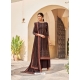 Coffee Latest Designer Party Wear Velvet Salwar Suit