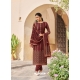 Maroon Latest Designer Party Wear Velvet Salwar Suit