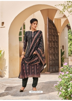 Black Latest Designer Party Wear Velvet Salwar Suit