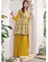 Corn Designer Festive Wear Viscose Georgette Salwar Suit